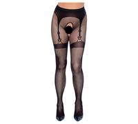 Cottelli Legwear - bas jarretelles ouvert - noir - S/L