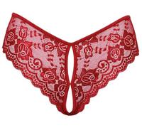 Cottelli LINGERIE 23109703021 Culotte sans entrejambe Rouge S