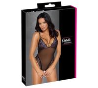 Cottelli LINGERIE 26434481021 Body sans entrejambe Noir/Violet S