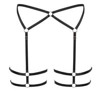 Cottelli Lingerie Ceinture Porte-Jarretelles pour femme Black S/M