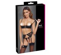 Cottelli LINGERIE Ensemble de Soulever Lot Chaîne Bh , Porte-Jarretelles Et