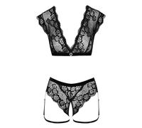 Cottelli Lingerie Femme Ensemble de Lingerie Noir XL