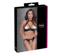 Cottelli LINGERIE Soutien-Gorge Hebe Et String Ouvert Avec Dentelle Et Broderie