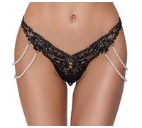 Cottelli LINGERIE String Rio Érotique Avec Des Perles Et Une Broderie Précieuse