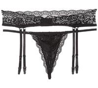 Cottelli LINGERIE String + Straps Noir M
