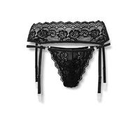 Cottelli LINGERIE String + Straps Noir S