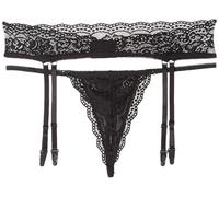 Cottelli LINGERIE String + Straps Noir XL