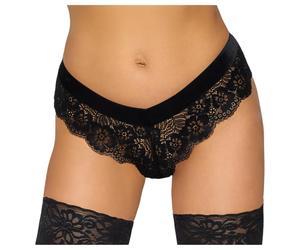 Cottelli Party - culotte en dentelle avec chaîne - noir