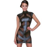 Cottelli - robe moulante brillante (noire)