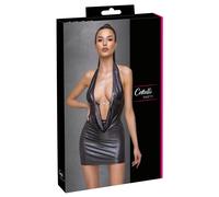 Cottelli PARTY - Robe courte sexy argentée brillante L
