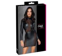 Cottelli PARTY Robe Robes sexy en cuir, latex ou vernies Noir L