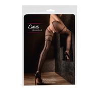 Cottelli Séduisant Élégance : La Ouvert-Netzstrumpfhose Avec Tissé