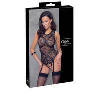 Cottelli Séduisant Ensemble : Spitzen-Straps-Body Avec Mattlook-Details