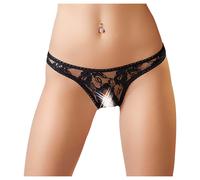 Cottelli Collection - String - Ouvert en dentelle - Noir - Taille S