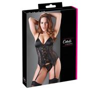 Cottelli - Top ajustable avec porte-jarretelles (noir)