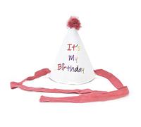 Cotton Birthday Party Hat, Soft Breathable Costume Accessory for Babies Children Adults, Unique Design Photo Prop with Comfort Fit for Birthday Decorations and Special Occasions (Boule bleue)