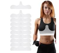 Cotton Bra Liners - Nonwoven Cotton 48.7x18.3cm 10 Pack | Under Bust Sweat | Absorbent Breast Pads Boob Pads Bra Sweat Liners Breathable MoistureControl For Exercise Pilates Yoga Commuting Use