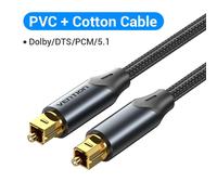 Cotton Cable New 1m Vention-Câble audio optique numérique, liaison de charnière éventuelles DIF, câble coaxial pour amplificateurs, Blu-Ray, Xbox 360, PS4, barre de son ""Nipseyteko