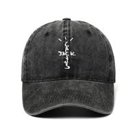 Cotton Cactus Jack Casquette de Baseball Travis Scott Unisexe Coréen Casual Hat Papa Trucker Hat, Noir, 1