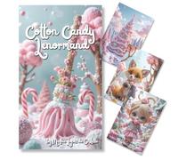 Cotton Candy Lenormand Tarot pour débutants avec des significations, faciles à comprendre, guide et vidéo cours en cadeau 5 langues, cartes Petit Lenormand très intuitive
