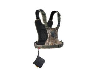 COTTON CARRIER Harnais pour 1 boitier - Housse Anti-Pluie - Camouflage