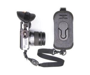 COTTON CARRIER Strapshot G3 pour Hybrides ou Reflex, à fixer sur bretelle sac à dos - Gris