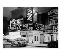 Cotton Club à Harlem, New York Poster 70 x 50 cm Noir et blanc Tableaux Décoration murale