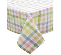 COTTON CRAFT Countryside Nappe classique à carreaux vichy - Coton de qualité supérieure - Printemps et Pâques - 132,1 x 177,8 cm - Jaune pastel