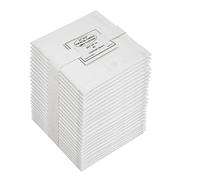 COTTON CRAFT Lot de 24 Serviettes Cocktail Blanches 30,5 x 30,5 cm, 100% Coton, avec Coins en Onglet et Ourlet généreux