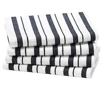 COTTON CRAFT Lot de 4 torchons de Cuisine surdimensionnés 100% Coton à Tissage Panier - absorbants, réutilisables, à Faible Peluches, à séchage Rapide, pour Cuisine, séchage de Restaurant, Bar,