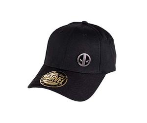 cotton division Deadpool Metal Badge Logo Unisexe Casquette Noir 100% Coton