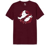 cotton division Ghostbusters « Ghost Buster - Dripping Logo » MEGHOSDTS054 T-Shirt Homme, Bordeaux Melange, Taille S