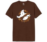 cotton division Ghostbusters « Ghost Buster - Dripping Logo » MEGHOSDTS054 T-Shirt Homme, Marron Melange, Taille L