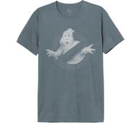 cotton division Ghostbusters « Grungy Ghost » MEGHOSDTS052 T-Shirt Homme, Gris délavé S