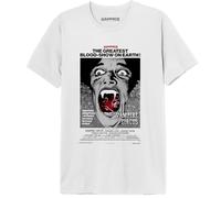 cotton division Hammer « The Greatest Blood-Show on Eart » MEHAMHSTS006 T-Shirt Homme, Blanc, Taille XL