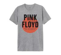 cotton division Legend Icon Officiel Pink Floyd imprimé T-Shirt pour Homme Col Ras du Cou Manches Courtes Coton Coupe régulière,Pompeii 1971_Gris Melange,XL