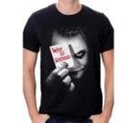 Cotton Division Joker Why So Serious T-Shirt, Noir, Small (Taille Fabricant: S) Homme