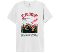 cotton division Legend Icon Officiel Pink Floyd imprimé T-Shirt pour Homme Col Ras du Cou Manches Courtes Coton Coupe régulière,Japan Band Pink Floyd_Blanc,XXL