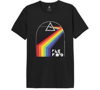 cotton division Pink Floyd « Rainbow Pyramid » MEPIFLRTS029 T-Shirt Homme, Noir, Taille L