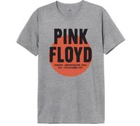 cotton division Legend Icon Officiel Pink Floyd imprimé T-Shirt pour Homme Col Ras du Cou Manches Courtes Coton Coupe régulière,Pompeii 1971_Gris Melange,XL