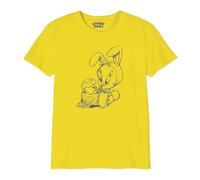 cotton division Looney Tunes « Sketch Tweety Costum Rabbit » BOLOONETS034 T-Shirt Garçon, Jaune, Taille 14 Ans