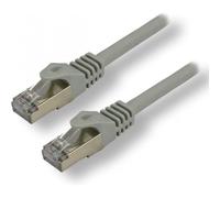 MCL - Cordon de raccordement - RJ-45 (M) pour RJ-45 (M) - 1 m - 6.2 mm - SFTP - CAT 7 - sans halogène, sans crochet - gris
