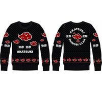 Cotton Division Pull-over Naruto Akatsuki Shinobi Homme Taille S Noir