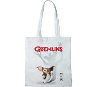 Cotton Division Officiel Gremlins Giszmo imprimés 100% coton |Réutilisable | Longue poignée | Voyages et achats |Sac fourre-tout 38 * 40 CM, Giszmo_White_1, Taille unique