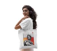 Cotton Division Officiel Republic of California Le Love, C’est Surfait imprimé 100 % coton |Réutilisable | Longue poignée | Voyages et achats |Sac fourre-tout 38*40 CM, Le Love_White_1, Taille unique