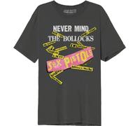 cotton division T-Shirt Unisex The Sex Pistols «Never Mind The Bollocks», Reference : MESEXPISTS002, Anthracite Melange, Taille XS