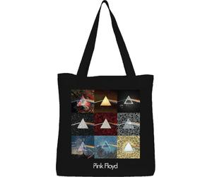 Cotton Division TOTE BAG PINK FLOYD «DARK SIDE OF THE MOON», REFERENCE : BWPIFLRBB002, NOIR, 38 X 40 CM