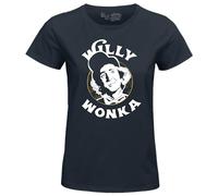 cotton division Willy Wonka « Willy Wonka Gold Ticket » WOWONKATS001 T-Shirt Femme, Navy, Taille XXL