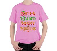 Cotton Headed Ninny Muggins Buddy l'elfe de Noël T-shirt unisexe pour enfant, Rose, 104