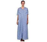 Cotton Lane Ensemble Chemise de Nuit Chambray/Robe de Chambre Chambray | Allée du Coton